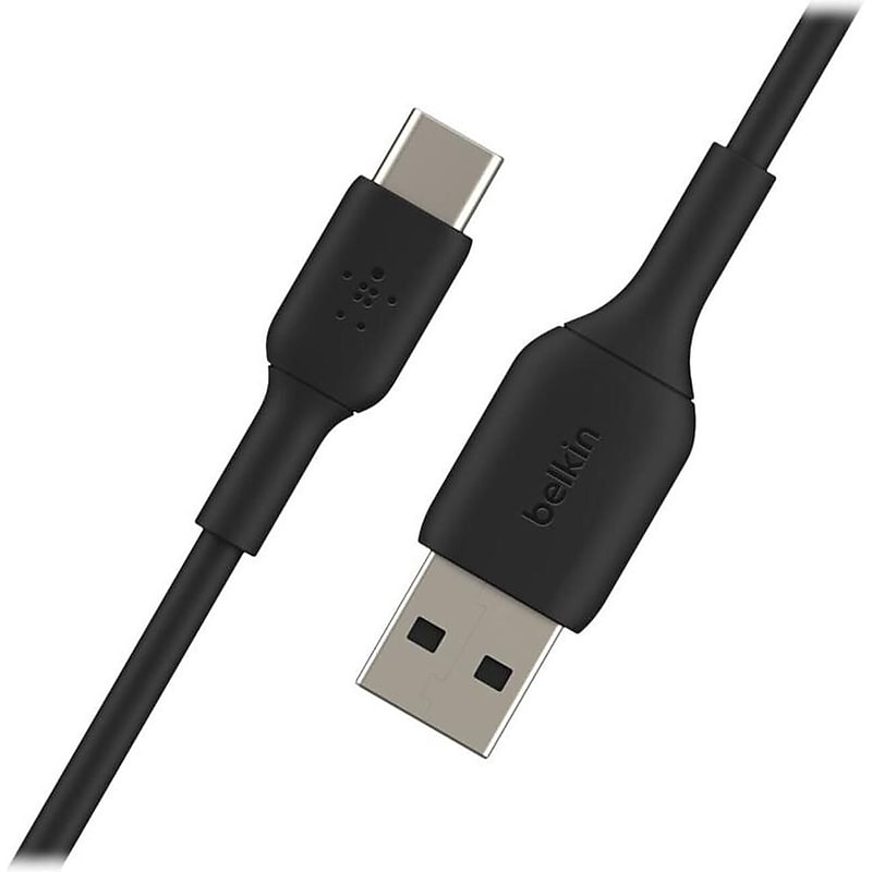 Belkin BoostCharge USB-C to USB-A Charging Cable, 6.6 ft., Black (CAB001BT2MBK) image 1