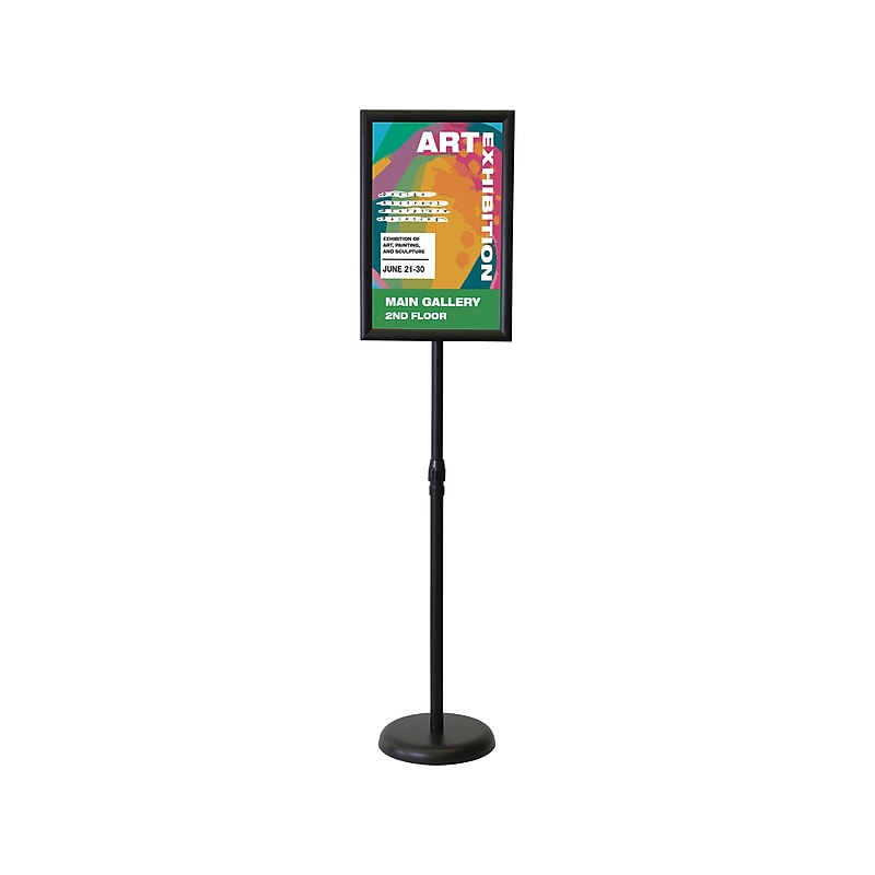Excello Global Products Blank Indoor/Outdoor Floor Sign, 13" x 48", Black (EGP-HD-0522) image 1