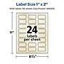 Avery Pearlized Ivory Rectangle Multipurpose Labels, 1" x 2", Ivory, 1200/Box (94220)~#|#~51032860-8A3F-4B05-BF88070778E18FE4_sc7
