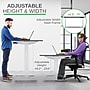 Uncaged Ergonomics RISE UP Electric Adjustable Height Electric Standing Office Desk, Black (RUWBK)~#|#~5106512C-4858-469B-B776214D248EC1FD_sc7