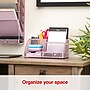 Staples 7-Compartment Metal Mesh Desk Organizer, Dusty Pink (ST63824)~#|#~510803E4-2850-474F-B6D8AE6EAA038BEE_sc7