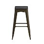 Flash Furniture Cierra Industrial Metal Indoor Bar Height Stools without Back, Gunmetal/Black, 4-Pieces/Pack (4ET32030GNRPL2B)~#|#~510BB562-F4C3-4B7B-984976405972A662_sc7
