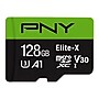 PNY Elite-X 128GB microSDXC Memory Card with Adapter, Class 10, UHS-I, V30 (P-SDU128U3WX-GE)~#|#~510CCF0B-9FE9-4A0A-AB0FA46C1B6D0F67_sc7