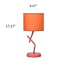 Simple Designs Abstract 17.13" LED Table Lamp, Orange (LT1172-ORG)~#|#~51102354-17C8-4FA9-903C468A18C0D5B5_sc7