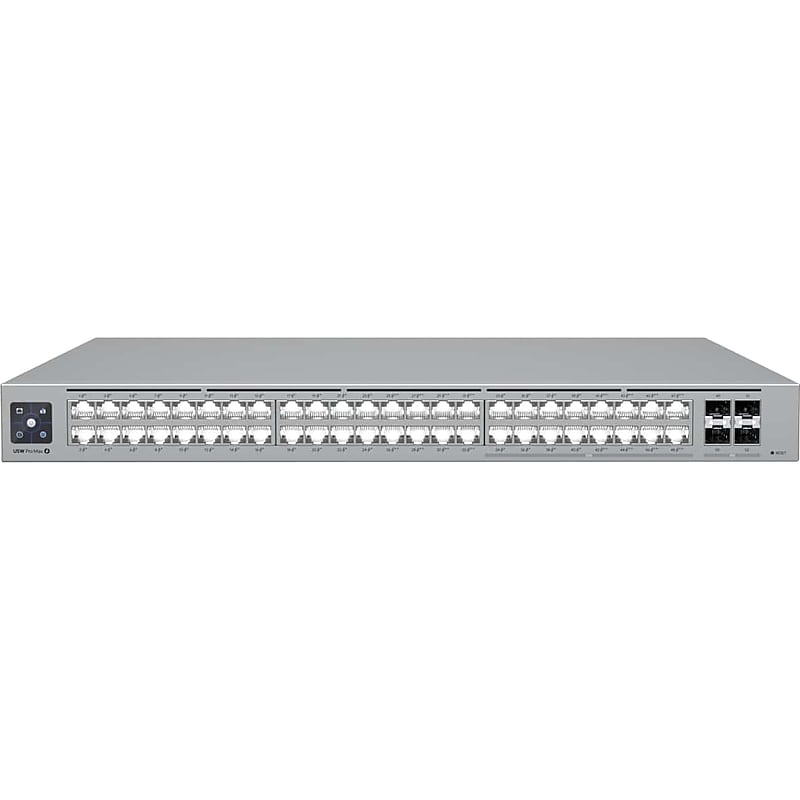 Ubiquiti UniFi Pro Max 48-Port Gigabit Ethernet PoE Managed Switch, Silver (USW-PRO-MAX-48-POE) image 1
