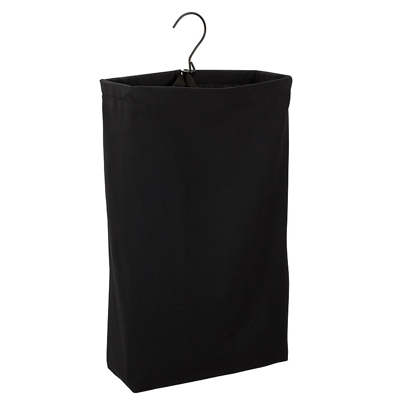 Household Essentials 11-Gallon Collapsible Laundry Bag, Polyester, Black (149-1) image 1