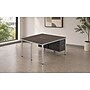 Boss Office Products Simple System 66"W Desk with Pedestal, Driftwood, 2/Set  (SGSD014-102)~#|#~51147F9A-77B5-4FDB-97F916C196B8C7A1_sc7