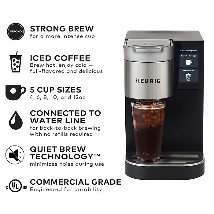 Keurig® K-2550® Commercial Single Serve Coffee Maker, Black/Silver
