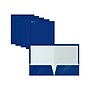 Better Office Glossy 2-Pocket Portfolio Folder, Blue, 25/Pack (80182-25PK)~#|#~51158F79-D4BB-4036-8810E16143115462_sc7