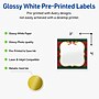 Avery Square Multipurpose Labels, 3" x 3", White, 60/Pack (19479370519)~#|#~51190E4A-863D-45C8-A16862B84632C981_sc7