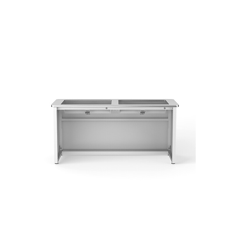 VersaDesk 60"W Downview Computer Desk, White (DV6024-WW) image 1