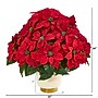 Nearly Natural Artificial Poinsettia Arrangement (1964)~#|#~511D1ABB-B9AD-4EF6-87046EB698C80B7A_sc7