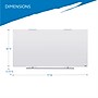 ICEBERG Clarity Glass Dry-Erase Whiteboard, 6' x 3' (31160)~#|#~51208B9A-AC75-4916-980EB655FE1A44E1_sc7