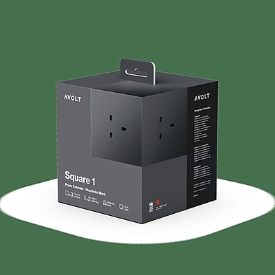 AVOLT Square 1 5.9′ 3-Outlet Power Extender with USB-C, Stockholm Black (SQ1-NABC30-18SB) Sansujyuku sansujyuku.com