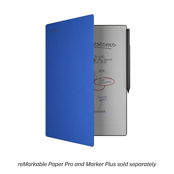 reMarkable Mosaic Weave BookFolio Pro for Paper Pro, Cobalt