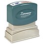 Xstamper Eco-Green Completed Rectangle Pre-Inked Stamp, 1 5/8" x 1/2", Blue and Red Ink (036030)~#|#~512AD46C-DF4F-4D85-92BB2F99C46B20A2_sc7