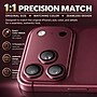 SaharaCase Tempered Glass Camera Lens Protector for iPhone 18 Pro Max, Burgundy (ZD00265)~#|#~512B9FA5-9407-4D0C-9064C09451556F65_sc7