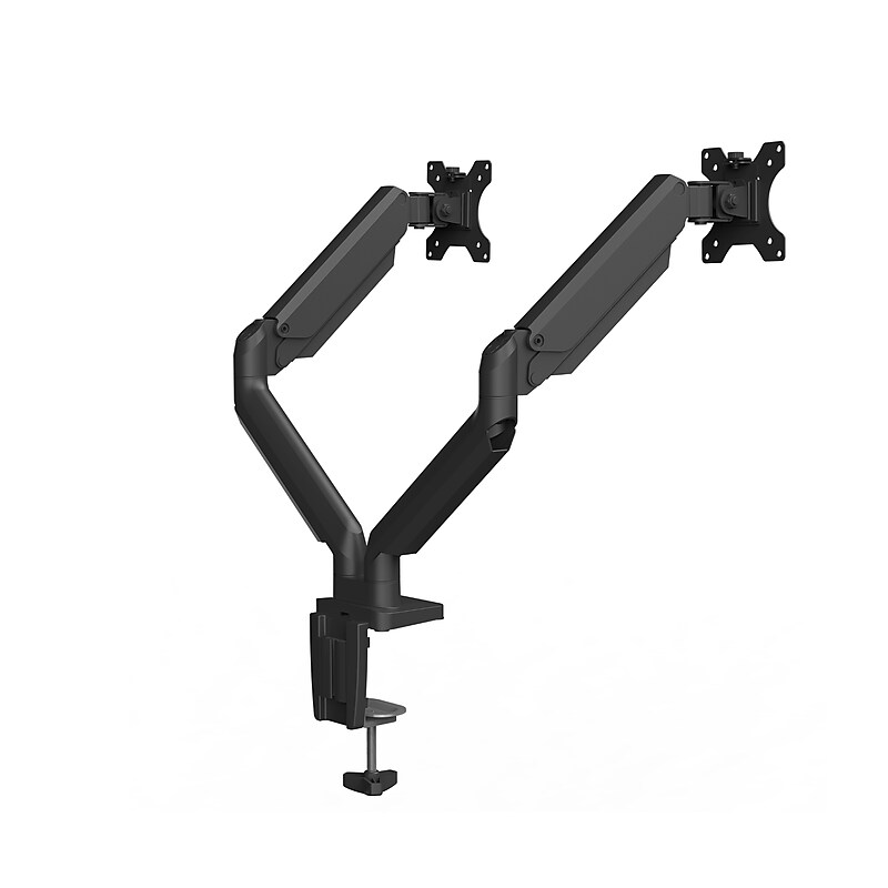 Fellowes Platinum Series Adjustable Dual Arms, Up to 40" Monitor, Black (8042501) image 1