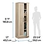 Sauder HomePlus 71"H Storage Cabinet with 5 Shelves, Pacific Maple (430334)~#|#~512F5573-500F-4568-9FDFC6F9D2567630_sc7