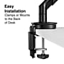 Staples TECH Adjustable Arm, Up to 30" Monitor, Black (51728-CC)~#|#~51318F94-191B-47EE-8F3F2DCF21F94AB6_sc7