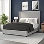 Flash Furniture Quinn Gray Upholstered Platform Bed with Headboard, Queen (YK1077GYQ)~#|#~51323124-204F-40A1-88859DC402085AA6_sc7
