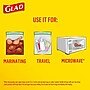 Glad Zipper Storage Bags, Quart, 25/Box (55052)~#|#~51324E5B-4450-444D-A6B729EC441C1D15_sc7
