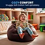 Flash Furniture Cotton Twill Small Solid Kids Bean Bag Chair, Brown~#|#~51329459-4091-46A1-B3FAD8402673411E_sc7