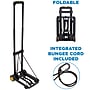 Mount-It! Folding Luggage Cart and Dolly, Holds Up to 77 lbs. Capacity, Black/Yellow (MI-912)~#|#~513875C9-49E0-4BB0-B68681AE39B0A9A0_sc7