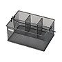 Mind Reader 4-Compartment Metal Organizer Holder Desk Organizer, Gray (MESHBASKET-GRY)~#|#~5138B4B7-C8F9-49DC-9C1138075801D7B3_sc7