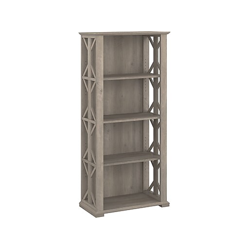 Bush Furniture Homestead 66.3"H 4Shelf Bookcase with Adjustable