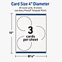 Avery Round Integrated Cards, Matte White, 30/Pack (19479399817)~#|#~513FAD94-0372-4A5A-B0E0895FF9F95787_sc7