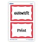 Avery Adhesive Laser/Inkjet Name Badge Labels, 2 1/3" x 3 3/8", White with Red Border, 100 Labels Per Pack (5143)~#|#~5142FD46-4859-4097-BAB5838DD6FC1F08_sc7