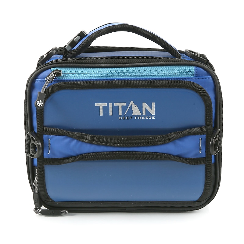 Titan Deep Freeze High Performance Expandable Crush Resistant Lunch Box, Blue (10001775) image 1