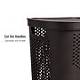 Mind Reader 15.85-Gallon Slim Laundry Hamper with Lid, Plastic, Brown, 2/Set (2HBIN60-BRN)~#|#~51536503-71C2-4676-AFA1F7F4D5E5A7E1_sc7