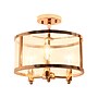 Lalia Home 3-Light 13" Farmhouse Glass and Metallic Accented LED Semi-flushmount, Rose Gold (LHM-1000-RG)~#|#~5155E2D2-7891-442D-91357BDC455AFC10_sc7
