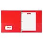 JAM Paper 1/2" 3-Ring Flexible Poly Binder, Red (PB75237RE)~#|#~51572F6F-12F2-4698-805B2AFB8AD8822B_sc7