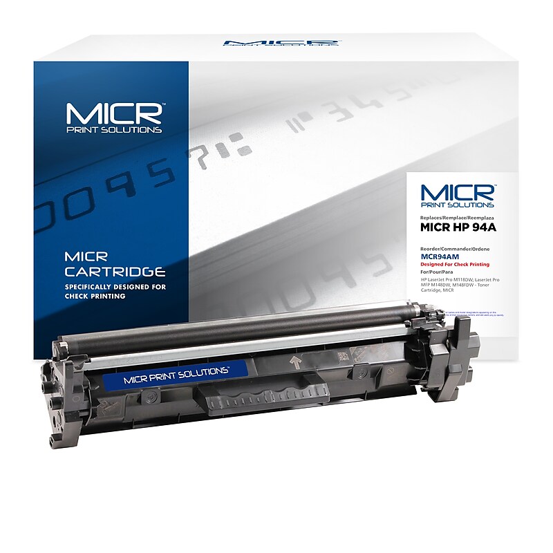 MICR Print Solutions Black Standard Yield MICR Toner Cartridge Replacement for HP CF294A image 1