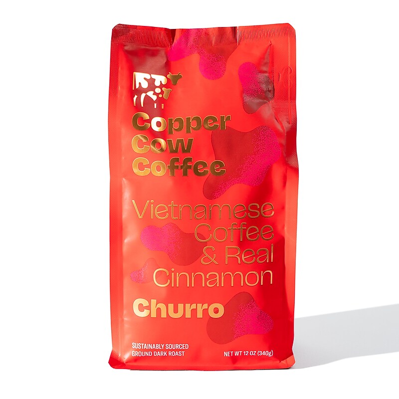 Copper Cow Coffee Churro Vietnamese Ground Coffee, 12 oz. (CCW02255) image 1