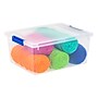 Iris 12 Quart Clip Box with Lid, Plastic, Clear, 4/Pack (554412)~#|#~5167DAC1-23D6-4BA5-A2931D14AAD2CB86_sc7