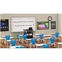 Luxor 29"W Height-Adjustable Trapezoid Student Desk with Drawer, White/Black (MBS-DESK)~#|#~51695FB7-B973-42AD-9A350AD3242E4F72_sc7