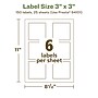 Avery EcoFriendly Laser/Inkjet Square Multipurpose Labels, 3" x 3", White, 150/Pack (94101)~#|#~516B1249-00BA-484A-941F1EFD08C80389_sc7