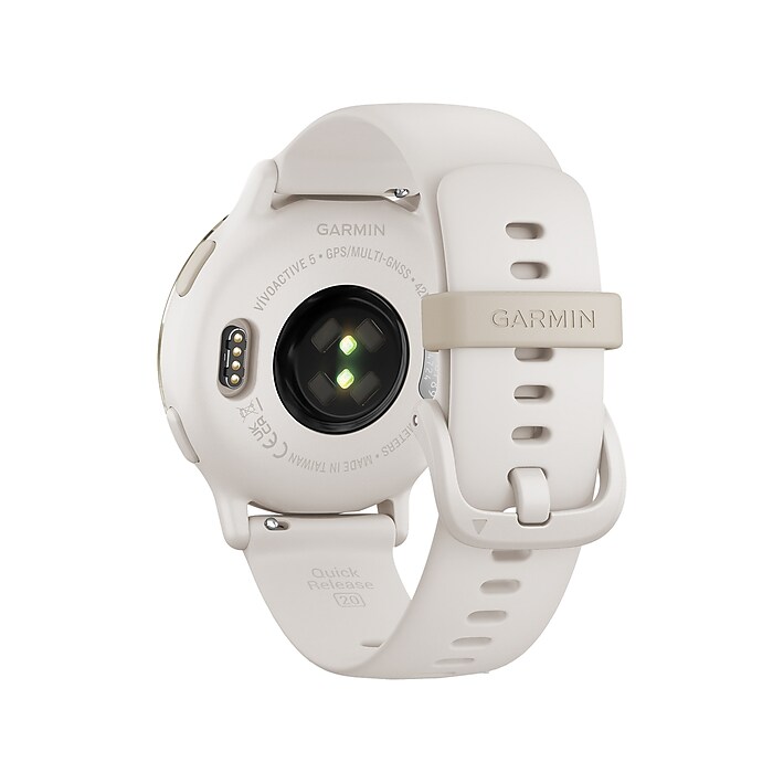 Garmin vívoactive 5 Smartwatch, GPS, 42.2mm, Ivory Silicone Band