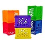 Storex Mini Storage Crates, Plastic, Assorted Colors, 24/Pack (61474U24C)~#|#~517ED24E-E25E-4B23-AC66E32256BFA6FC_sc7