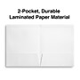 Staples Glossy 2-Pocket Paper Folder, White, 10/Pack (ST13375-CC)~#|#~517F0800-7DA4-458F-861281569BC69FFA_sc7