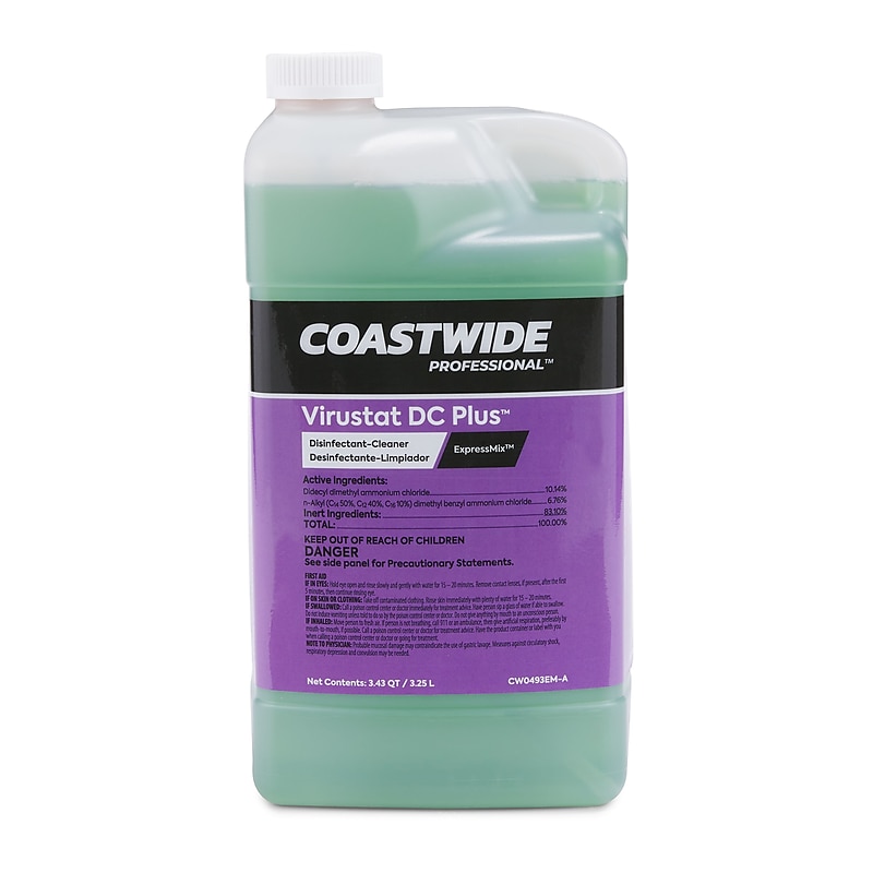 Coastwide Professional™ Virustat DC Plus Disinfectant Cleaner Concentrate for ExpressMix, 3.25L, 2/Pack image 1