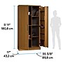 Sauder HomePlus 71"H Storage Cabinet with 12 Shelves, Sienna Oak (411965)~#|#~5183EF1D-941B-4C99-98094E52323BC297_sc7