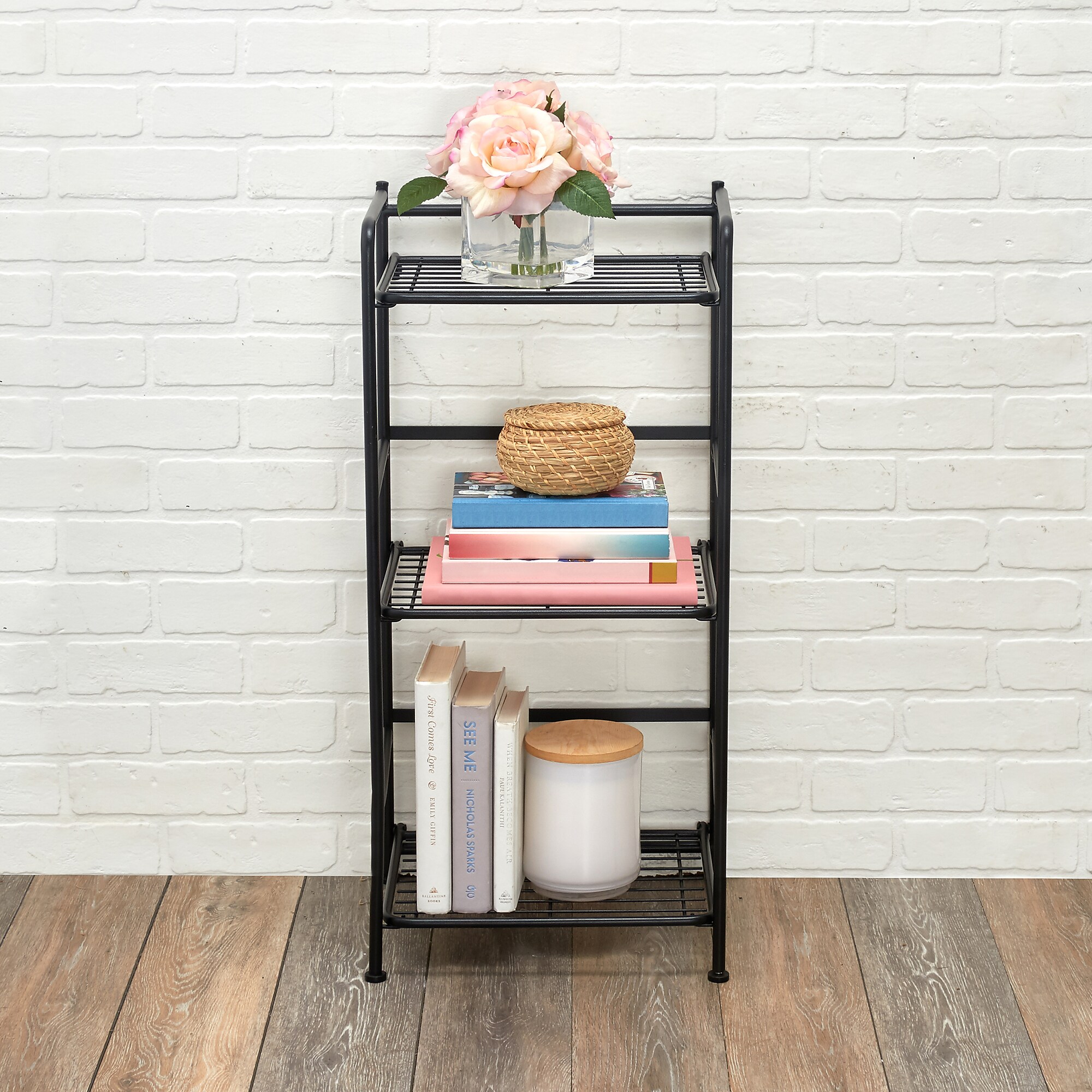 Advantus FlipShelf 3-Shelf Metal Unit, 14.5″W, Black (37635) Sansujyuku sansujyuku.com