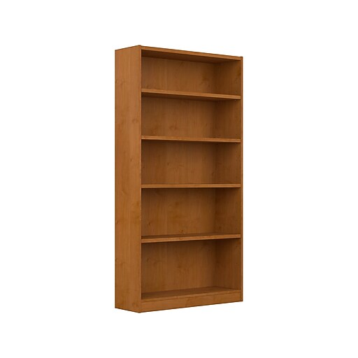 Bush Furniture Universal 72"H 5Shelf Bookcase with Adjustable Shelves