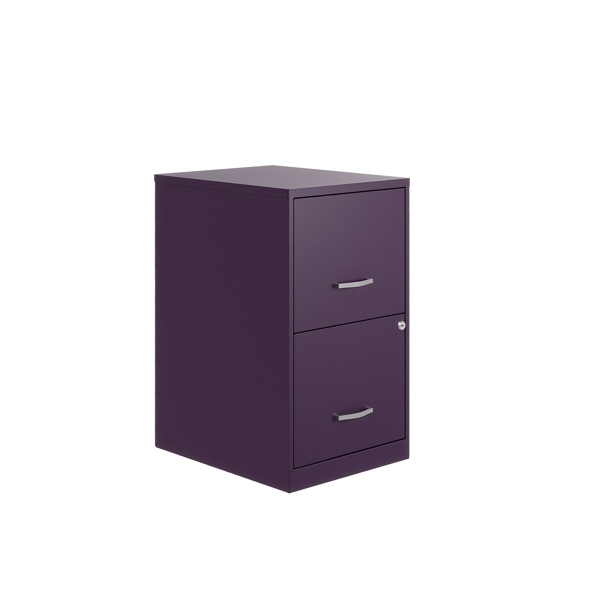 Space Solutions SOHO Smart File 2-Drawer Vertical File Cabinet, Letter Size, Lockable, Midnight Purple (25273) Sansujyuku sansujyuku.com