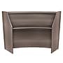 Regency Marque 72"W Curved Reception Desk Workstation, Driftwood Gray (77290GY)~#|#~51929BCC-ECA7-4064-9375549771C3665A_sc7